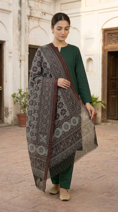 Sindhi Ajrak for Ladies
