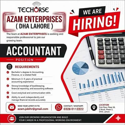Accountant Required || Male Staff Required || Jobs in Lahore