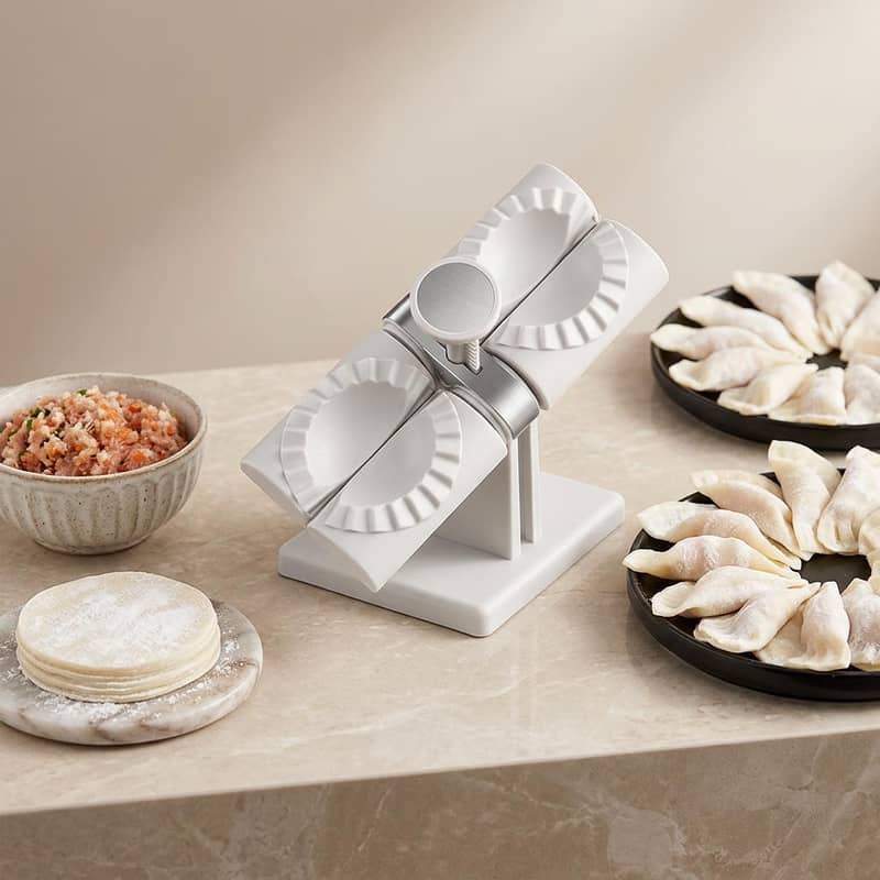 Automatic Dumpling Maker White Kitchen Tool 5