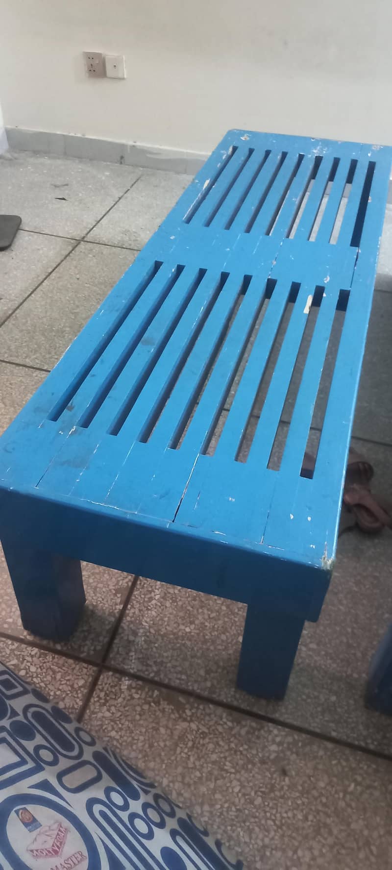 Solid blue Benches 3