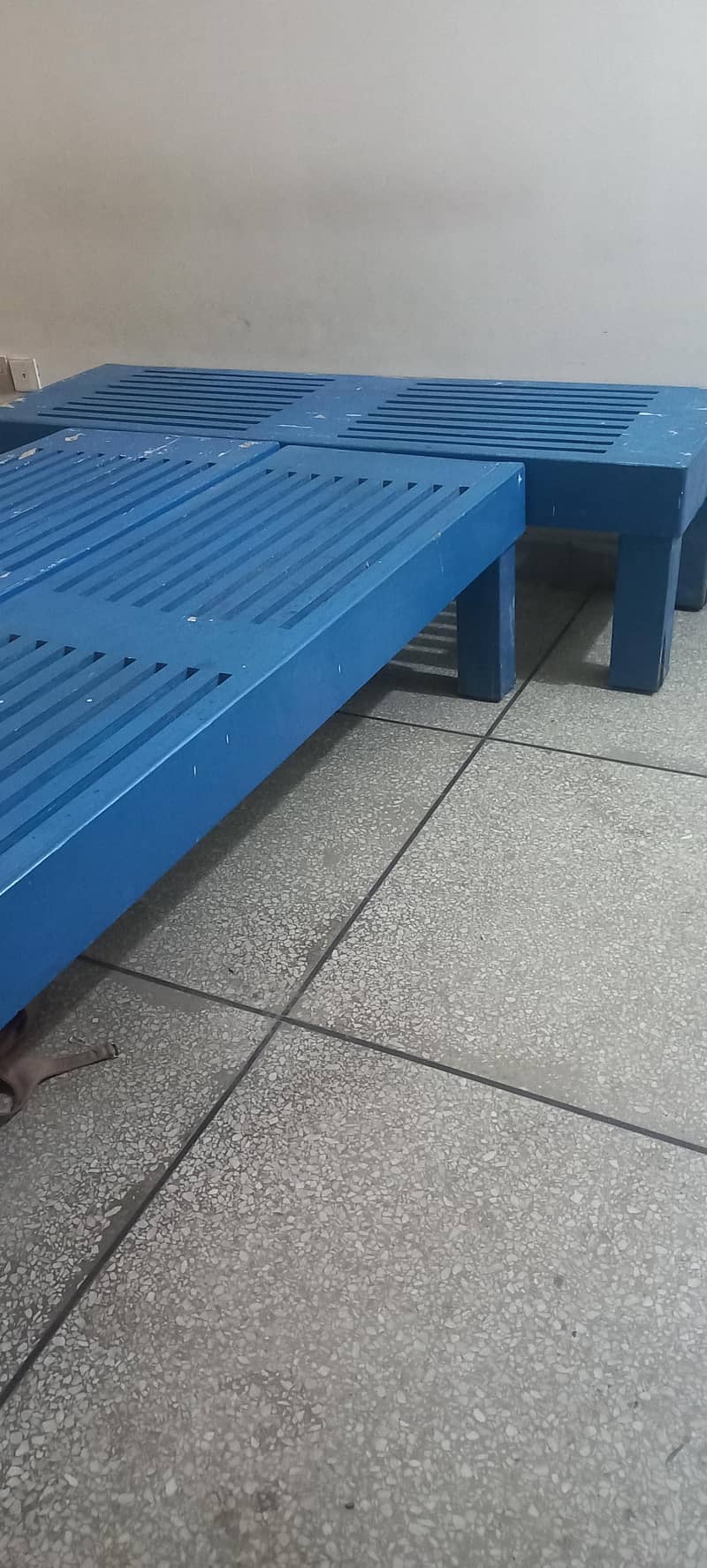 Solid blue Benches 6