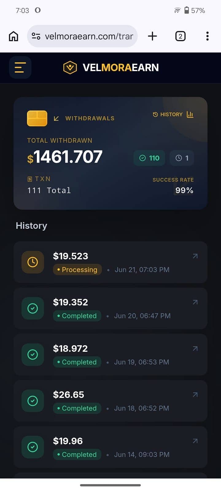 velmoraearn. com 2