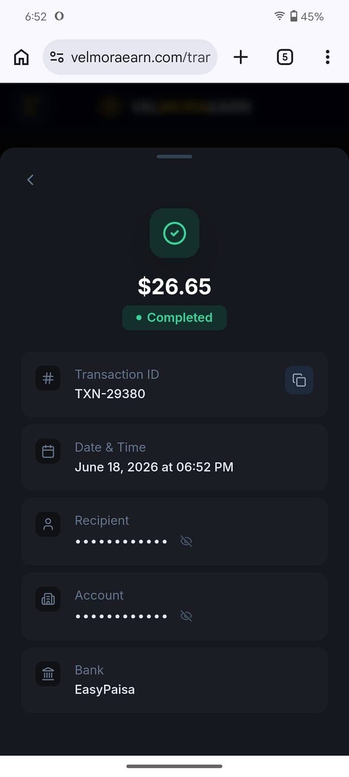 velmoraearn. com 1