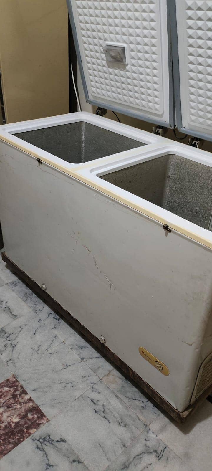 full size twin door deep freezer 1