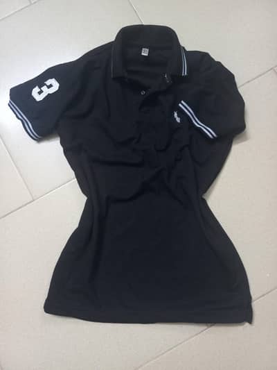 Womens' Black Polo Shirt