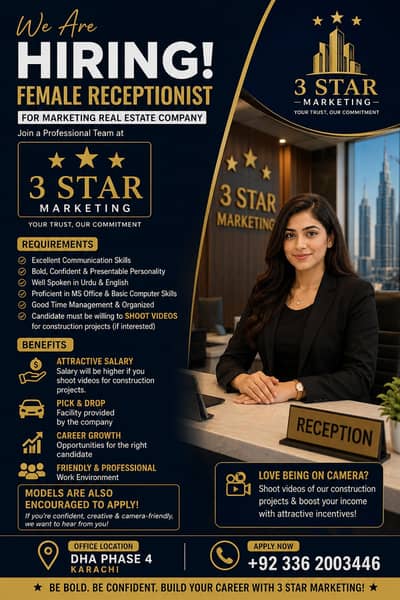 Female receptionist
