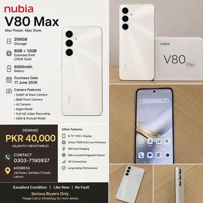 Nubia V80 Max available open box