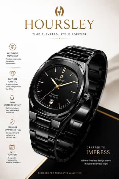  Luxury Timepiece for Men – Hoursley Automatic