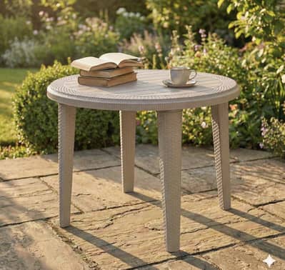 Plastic Rattan Legs Table