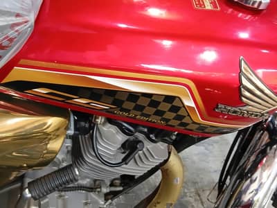 Honda CG 125 2024 Model Self Start Gold Edition