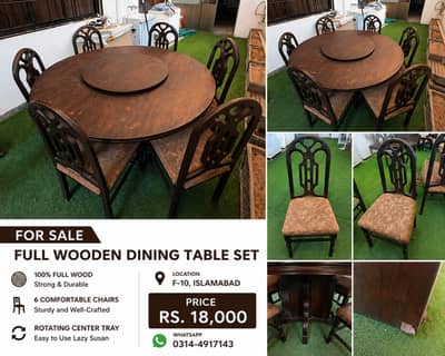 Dinning Table Set With Chair Wooden