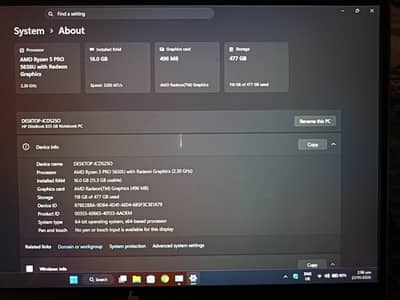 Hp elitebook 835 g8 box pulled in Excellent condition