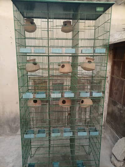 birds/parrots cage (12Portion) 3portion he jisme 3portion aur he