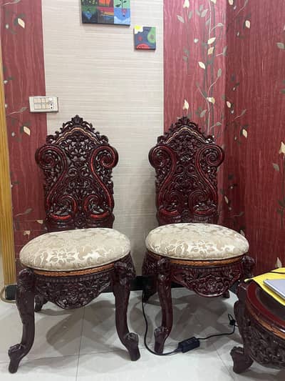 Chinioti Maroon Chairs