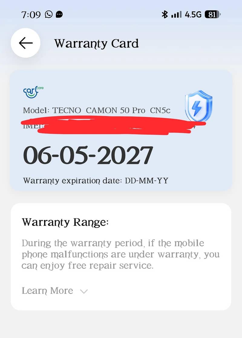 Techno Camon 50 pro 3