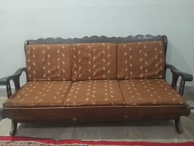 wooden sofa set