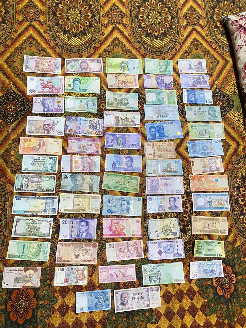 60 different countries notes 0