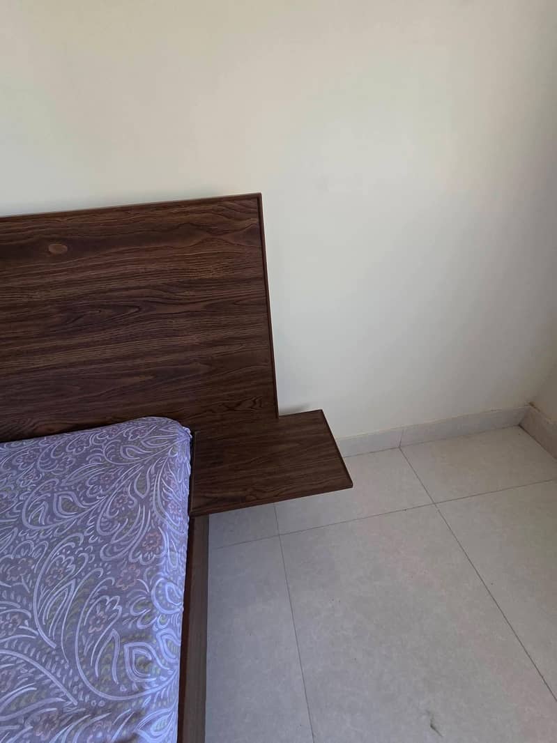 Bed with side table 2