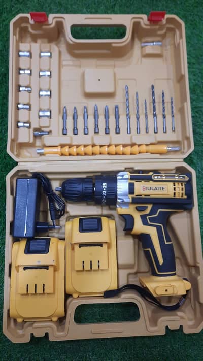 Lilaite Cordless Rechargeable Drill Machine