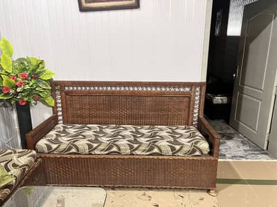 Cane 3 seater sofa
