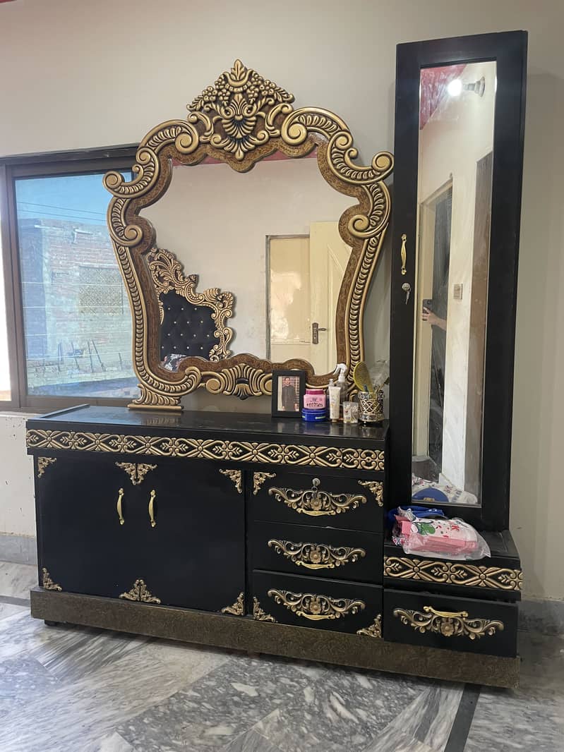 King size bed side table dressing 0