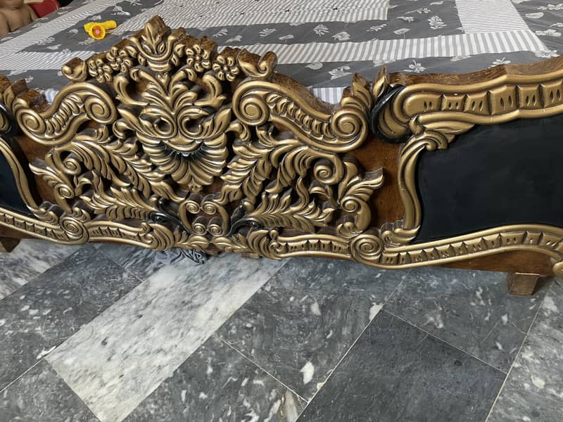 King size bed side table dressing 7