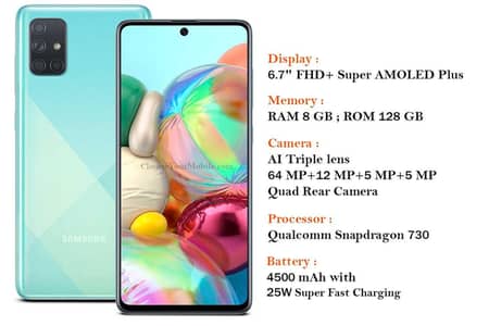 Exchange Available Samsung Mobile A71