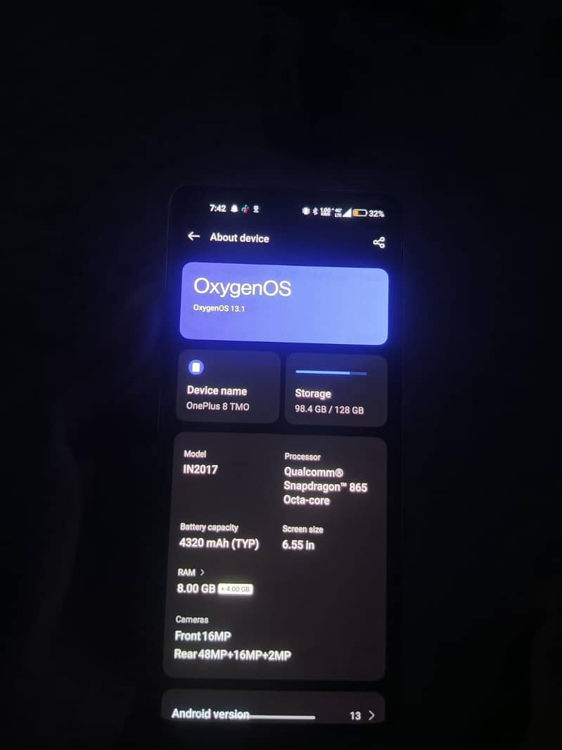 One Plus 8 4