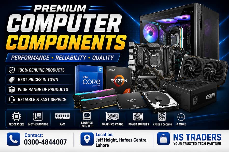 Computer Components & Accessories | Processors, RAM, SSDs, GPUs & More 0