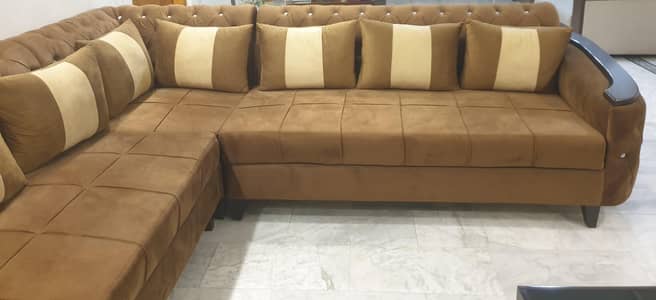 L Shaped Sofa (Condition New & Comfortable to sit)