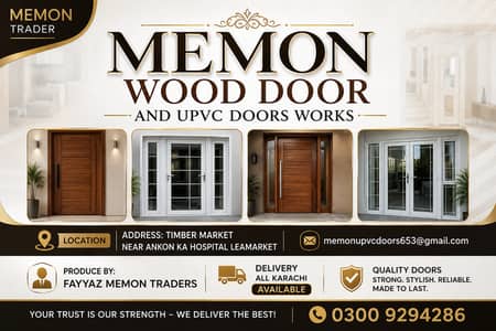 asalam walaikum hamare yaha new wood and pvc doors availabel hain