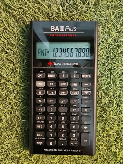 TEXAS INSTRUMENTS BA2 PLUS PROFESSIONAL CFA FINANCIAL CALCULATOR