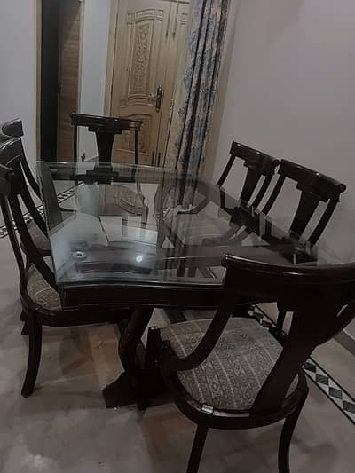 Six chairs and dinning table