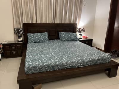 Pure wooden bedroom set