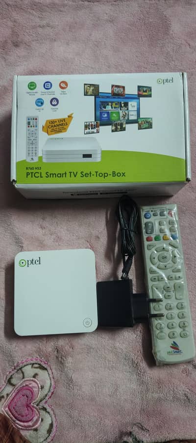 PTCL tv Box new 2 3 days use hua hain only