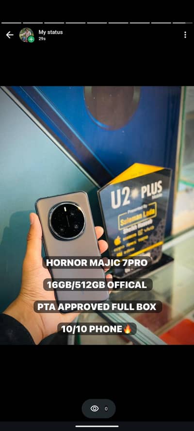 Honor Magic 7 Pro 16/512 official pta approved global varient full box
