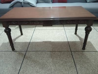 Sheesham wood center table with two coffee tables