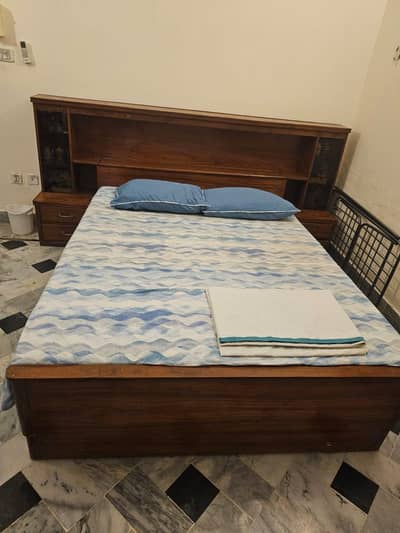Queen size bed, without mattress