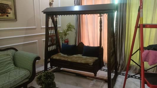 wooden swing