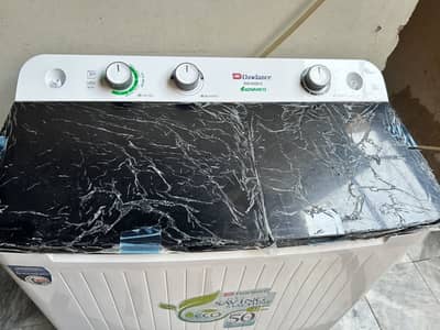 Dowalance washing machine with dryer