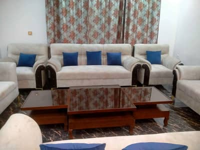 2 sofa set with modern design (7 seater)