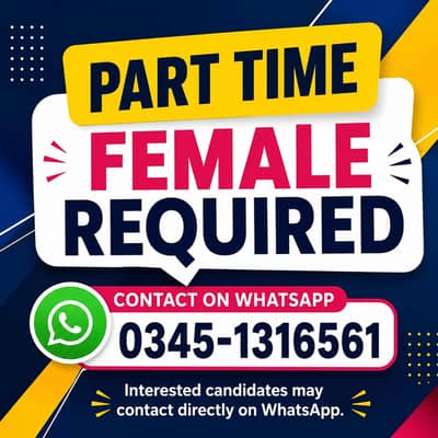  Part Time Female Required