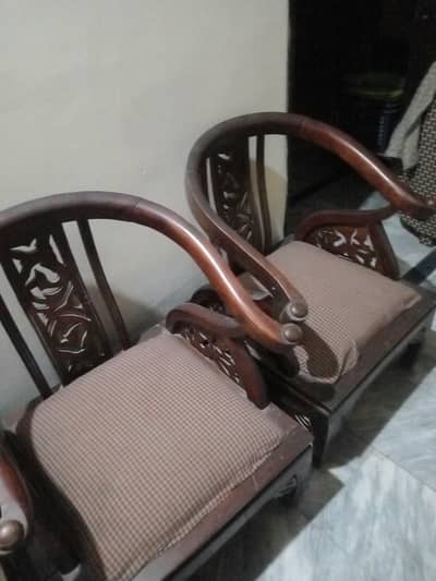 5 Seater Pure Wooden Sofa Set