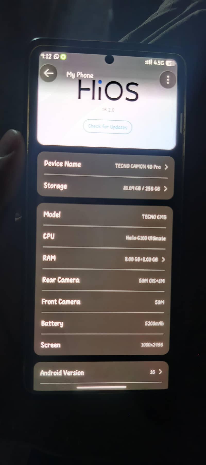Tecno CAMON 40 Pro 4