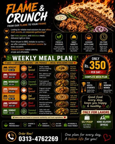 Daily, Weekly & Monthly Meals
