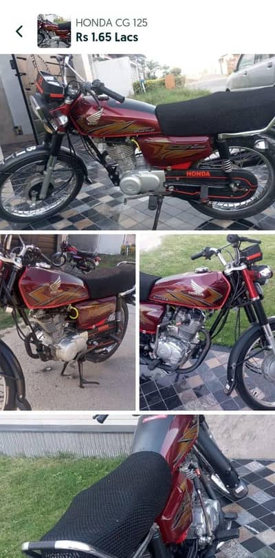 used 125 cc , 10/10 condition, biometric is easily available