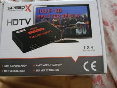 Speed-X 1x4 HDMI Splitter (1080P/4K UHD, Version 1.4) - Like New