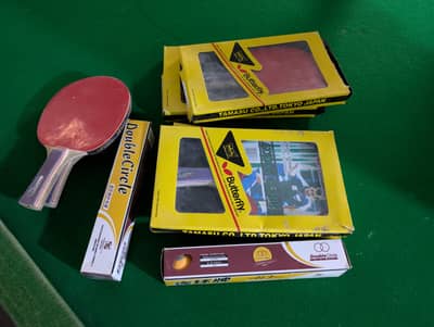 Butterfly Addoy Series Table Tennis Paddles & Double Circle Balls