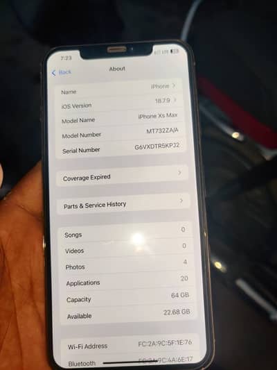Apple iPhone XS Max official PTA 64 GB