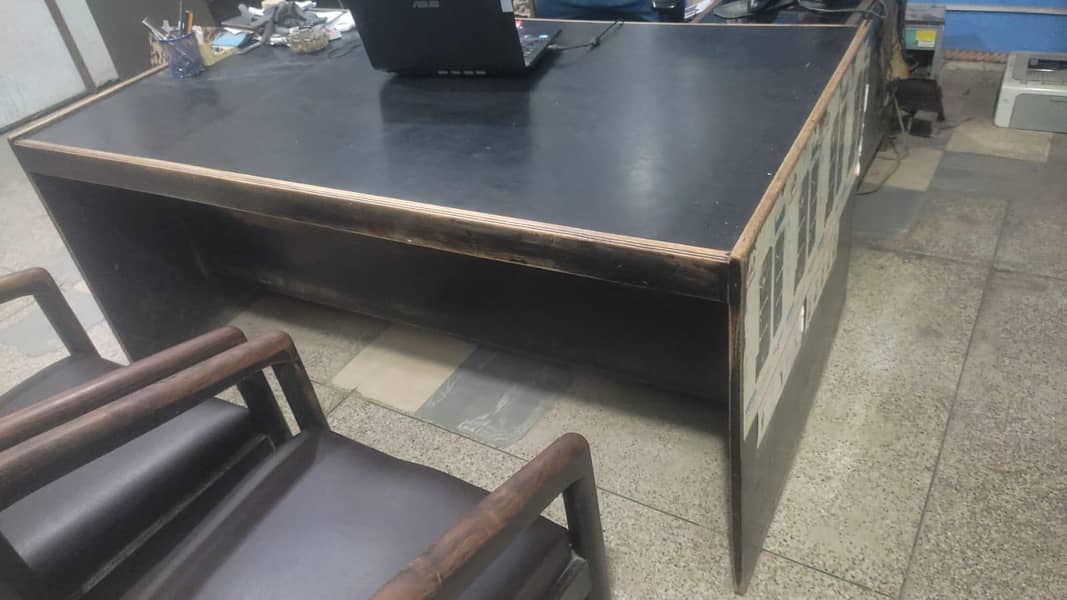 two chairs , one table 1